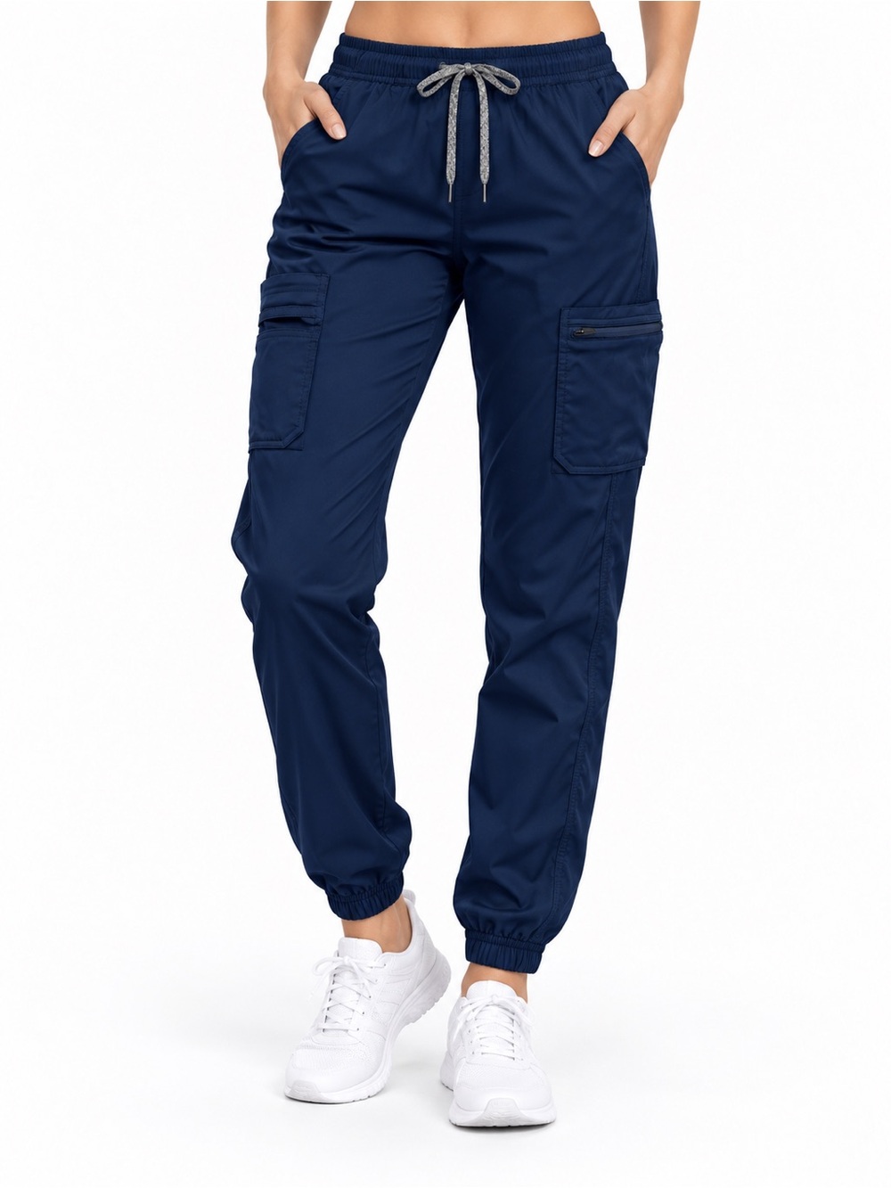 Carhartt rugged flex cargo jogger scrubs pants navy blue women's size S